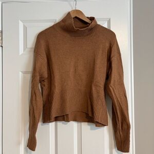 a new day Women's Tan Turtleneck Sweater